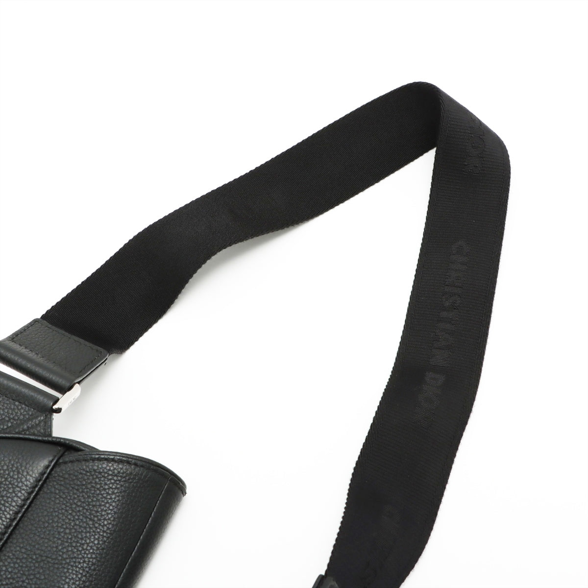 DIOR Saddle Bag Leather Shoulder bag Black