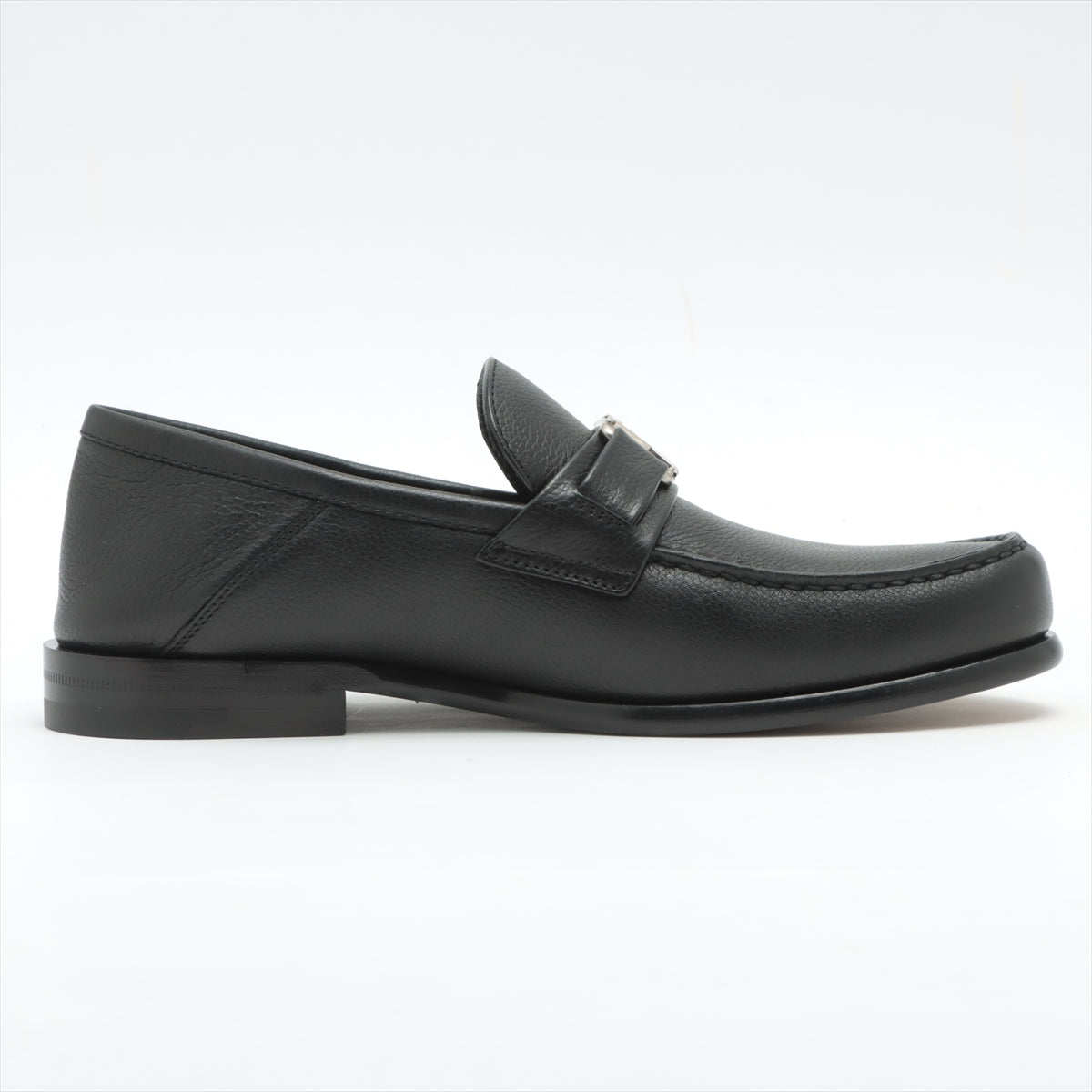 Louis Vuitton Major line 20 years Leather Loafer 5 1/2 Men's Black FA0260 monogram brushed insole There is a box