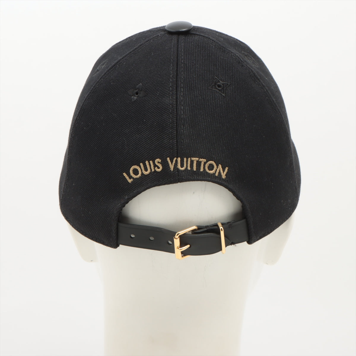 Louis Vuitton M7050M Kare LV Iconic AL5202 Cap M Rayon x cotton x silk Black