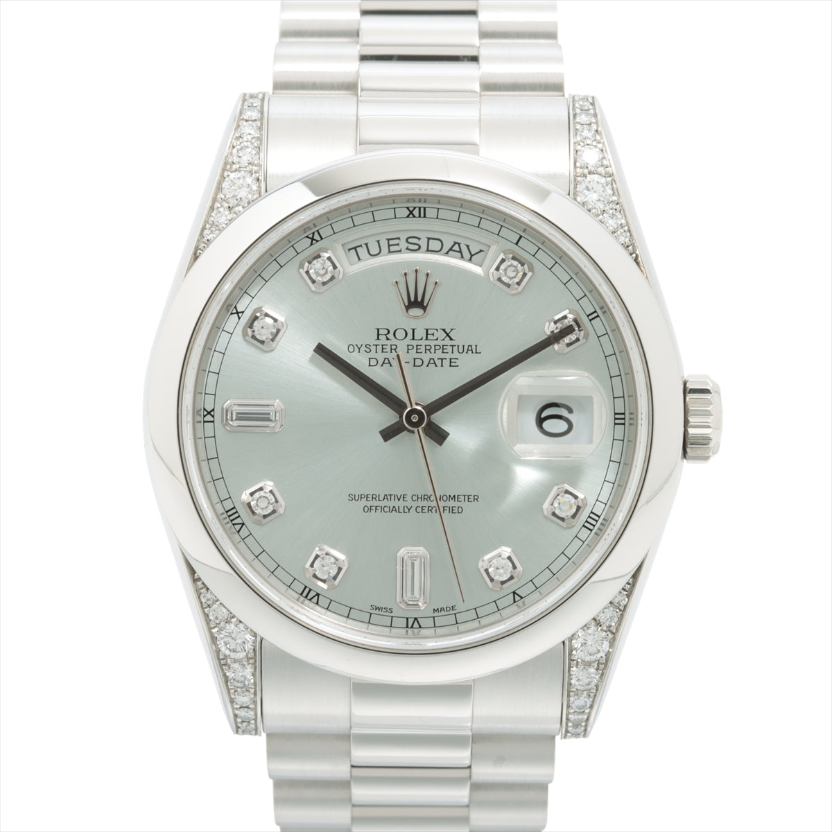 Rolex Day Date 118296A PT AT Iceblue-Face Extra Link 2
