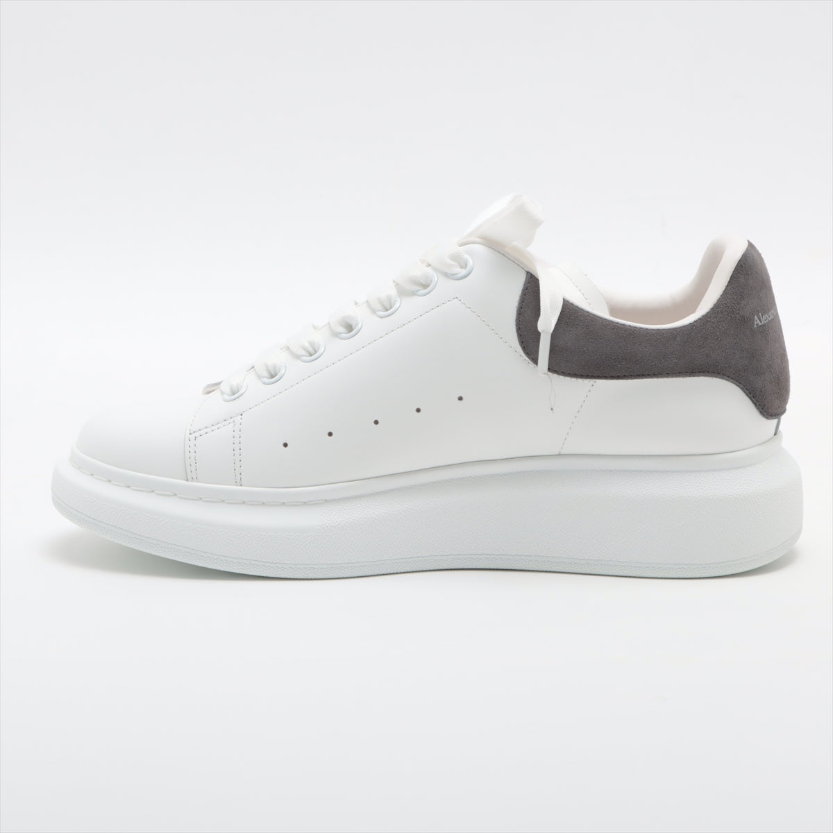Alexander McQueen Leather Sneakers 42D Men's Gray x white 553680