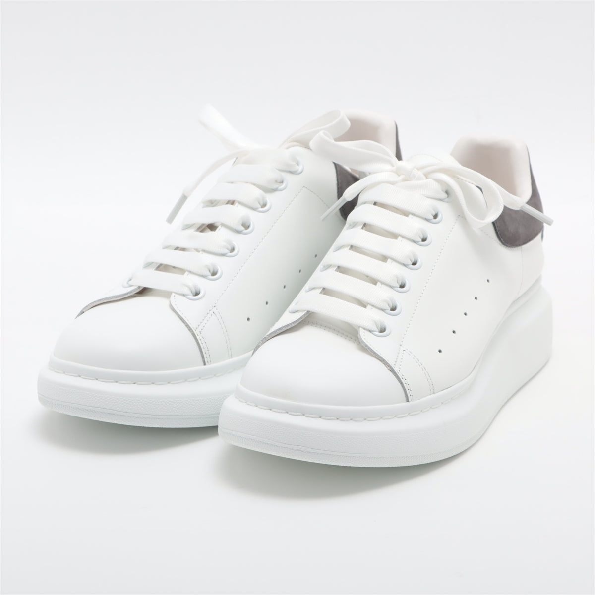 Alexander McQueen Leather Sneakers 42D Men's Gray x white 553680