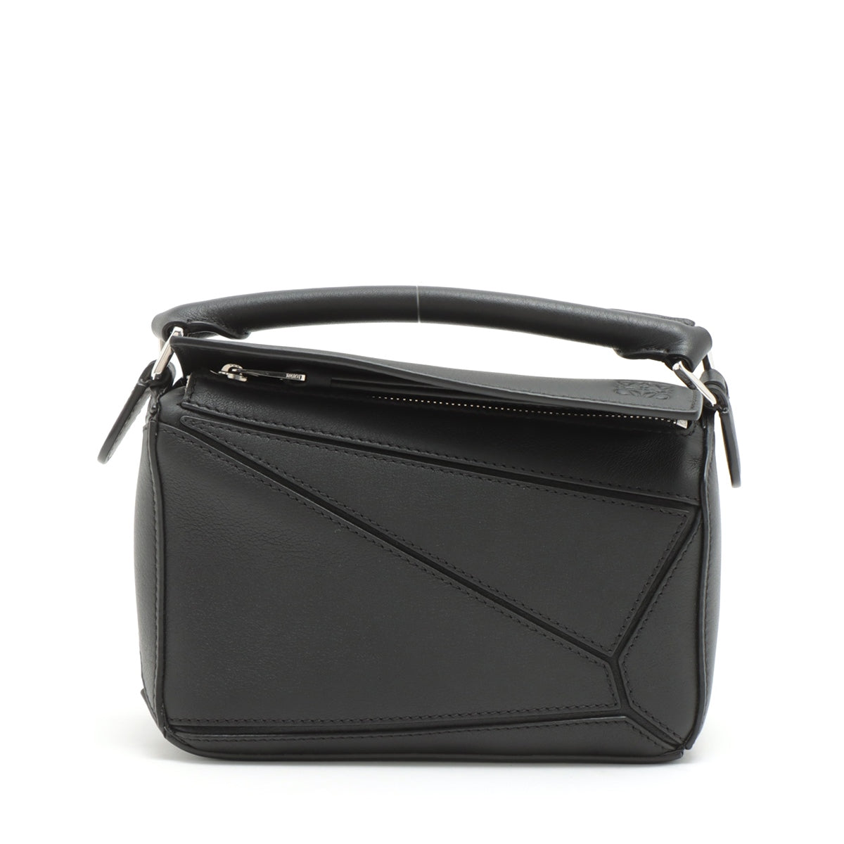 Loewe Mini Puzzle Bag Leather 2way shoulder bag Black