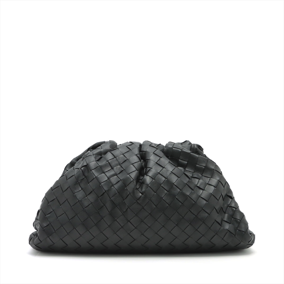 Bottega Veneta Intrecciato The pouch Leather Clutch bag Black