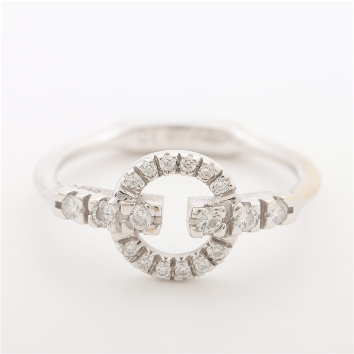 Gucci diamond rings 750(WG) 2.5g 10 Engraving blur
