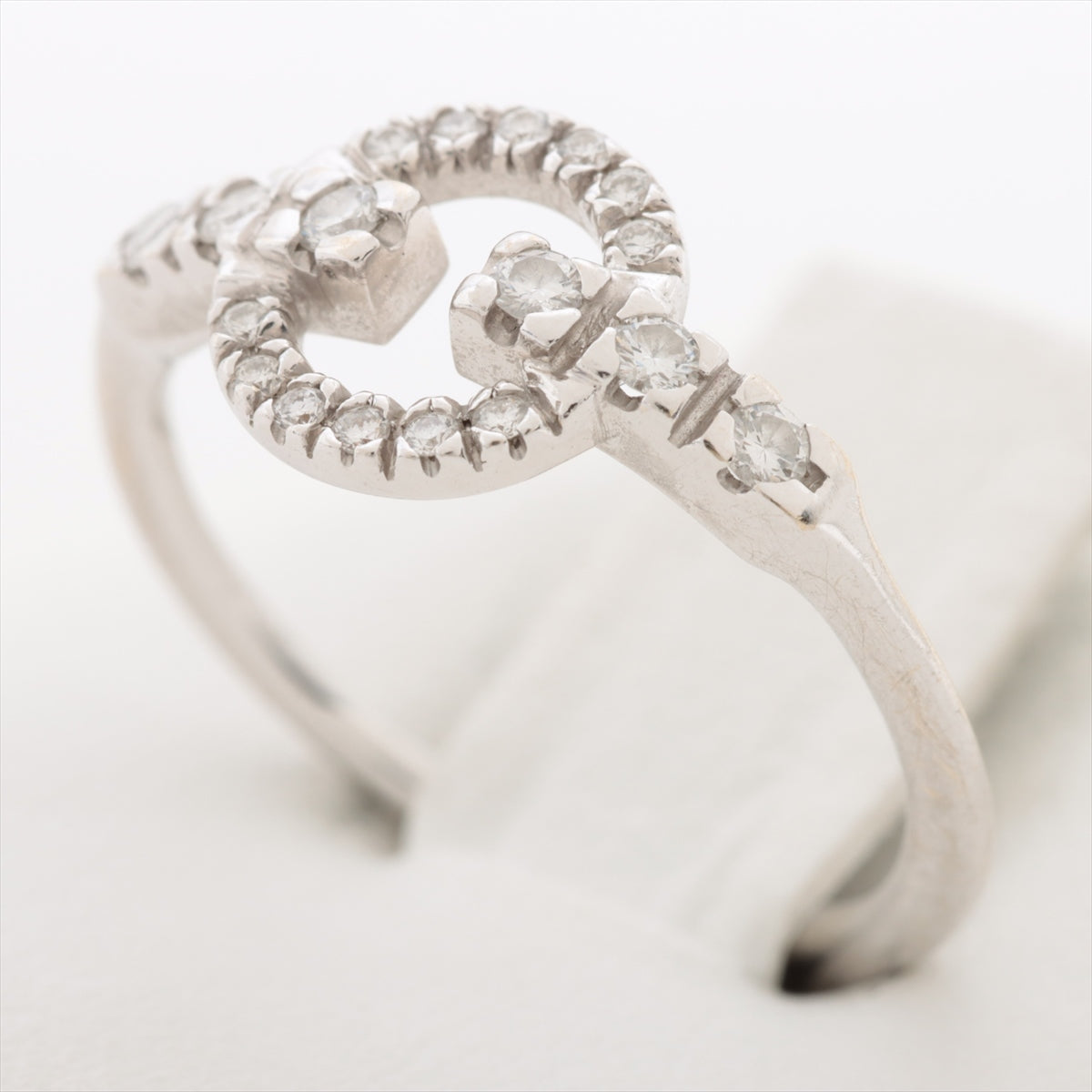 Gucci diamond rings 750(WG) 2.5g 10 Engraving blur