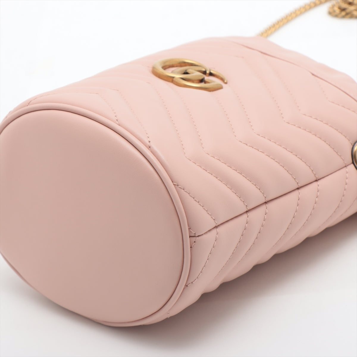 Gucci GG Marmont Leather Chain shoulder bag Pink 575163