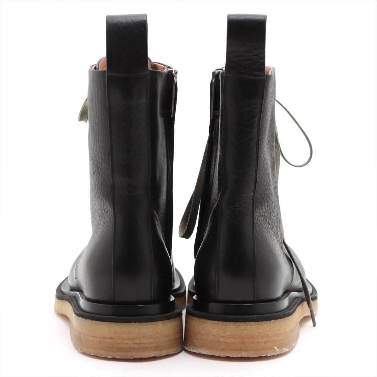 Bottega Veneta Leather Boots 42 Men's Black Side zip