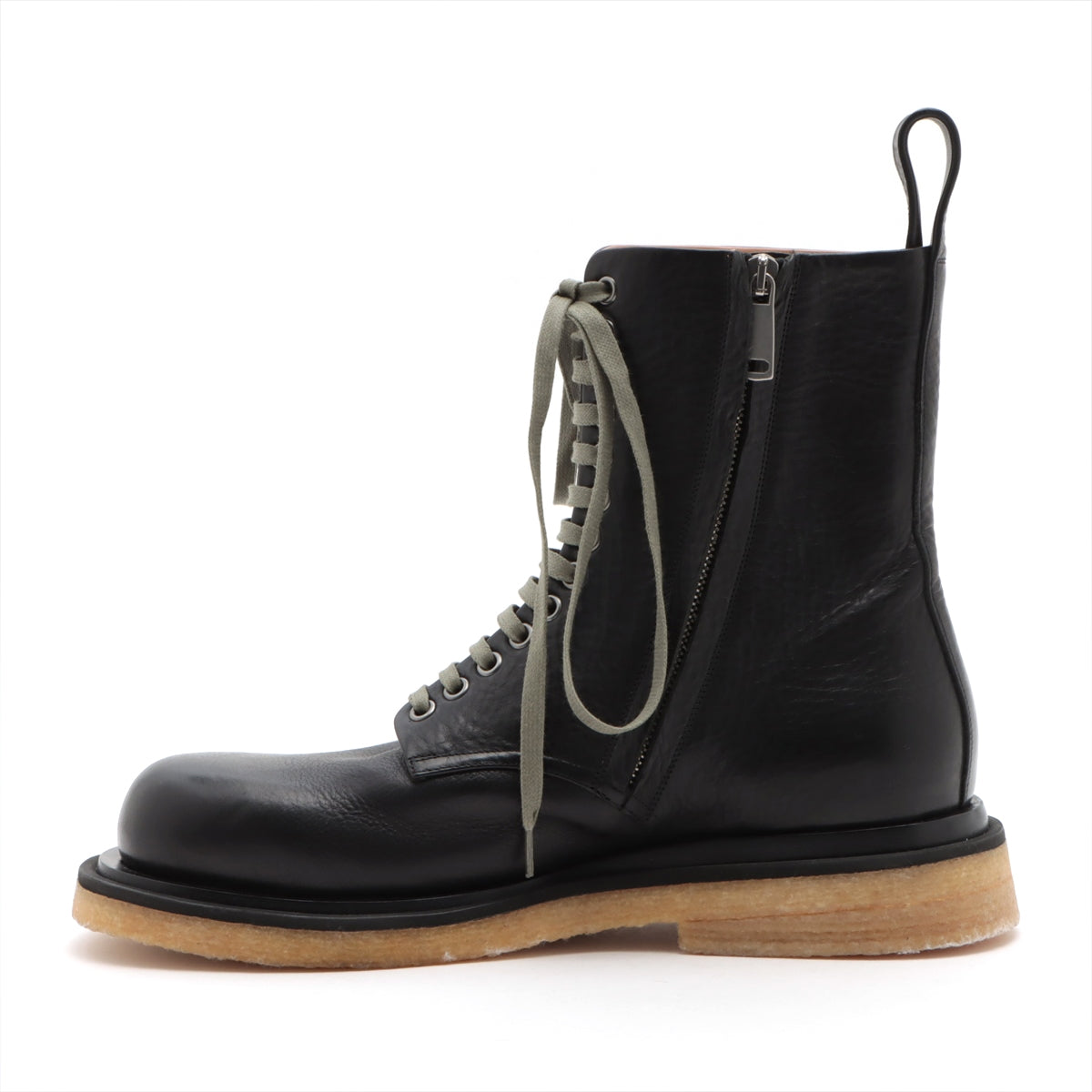 Bottega Veneta Leather Boots 42 Men's Black Side zip