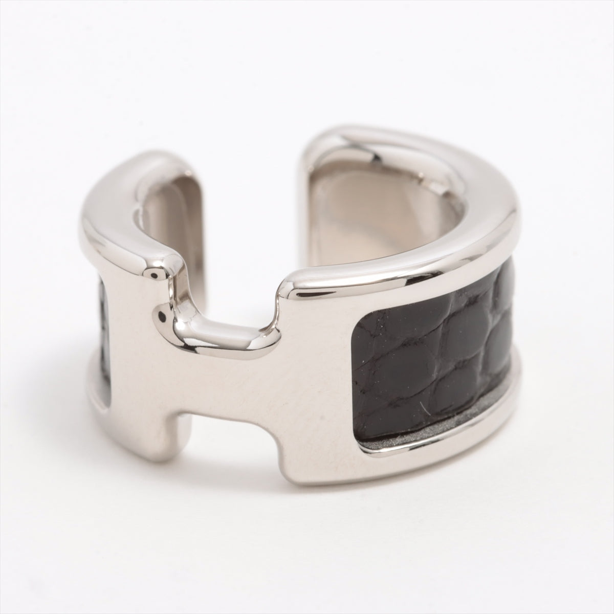 Hermès Olympe Ear Cuff GP Black × Silver