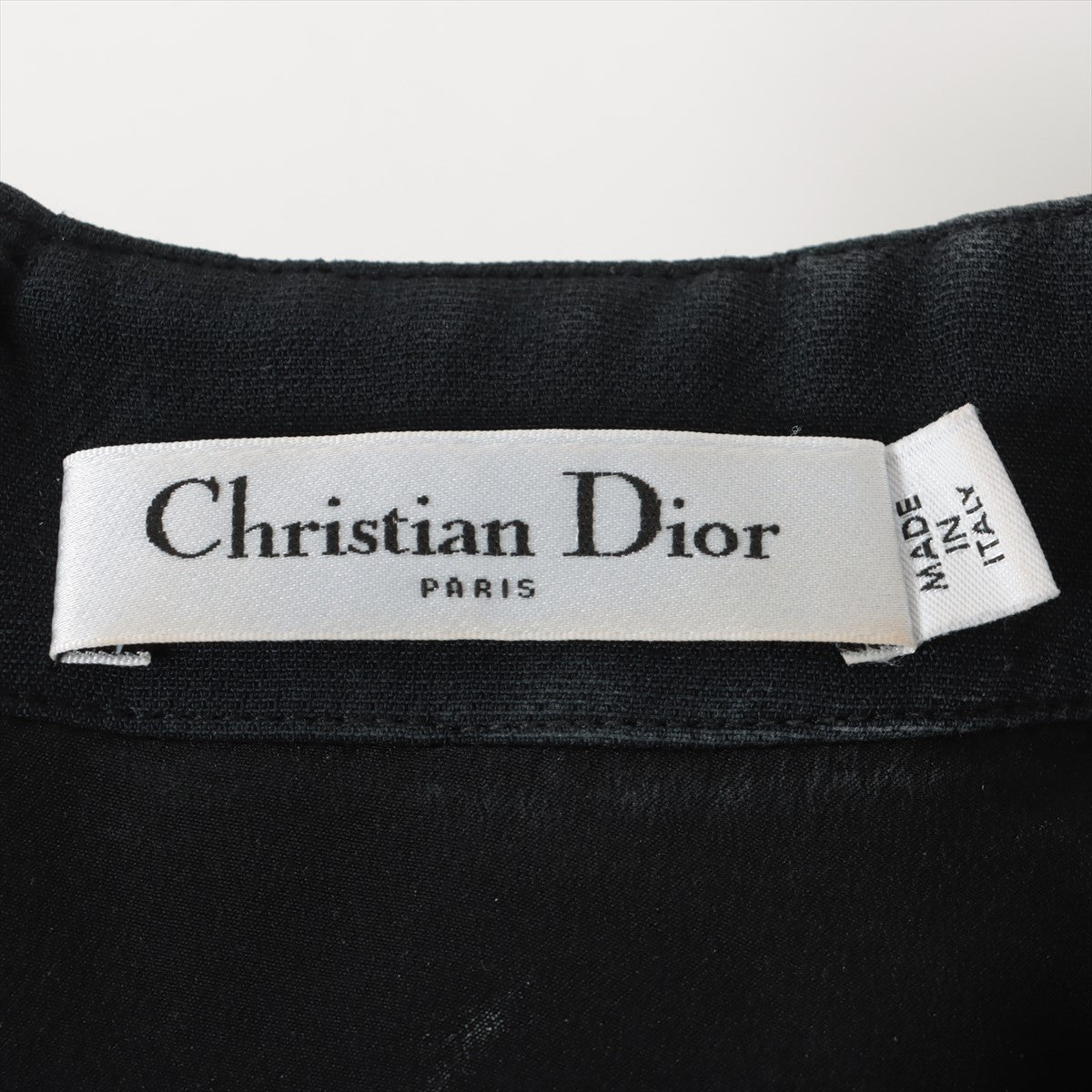 Christian Dior Wool & silk Sleeveless dress I38 Ladies' Navy blue  111R17A1166