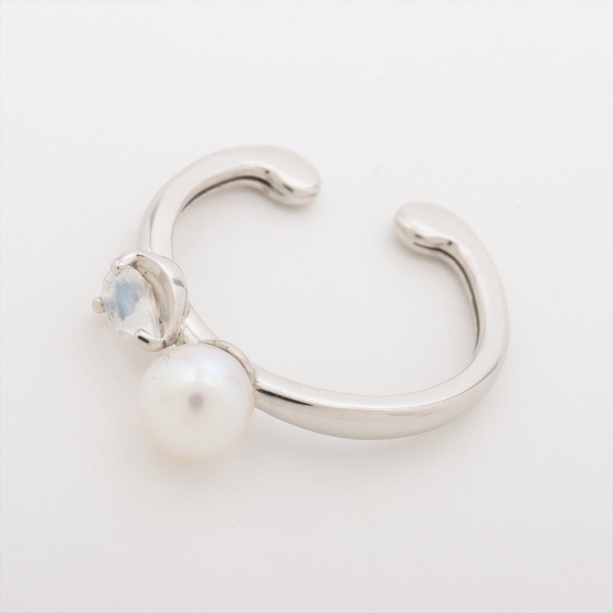 Vendome Aoyama Pearl Colored stone Ear Cuff Pt950 1.9g Approx. 5.0mm