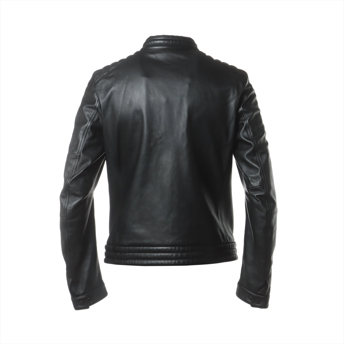 Moncler 20 years Leather Jacket 3 Men's Black  SYLVANER