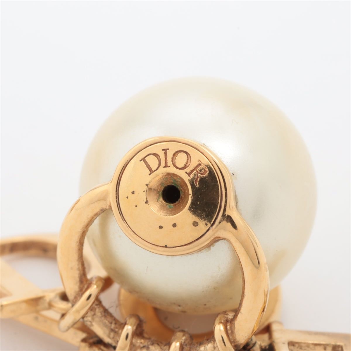DIOR Dior Tribales  DIOR Tribal Piercing jewelry (for both ears) GP x rhinestone x fake pearl White x gold