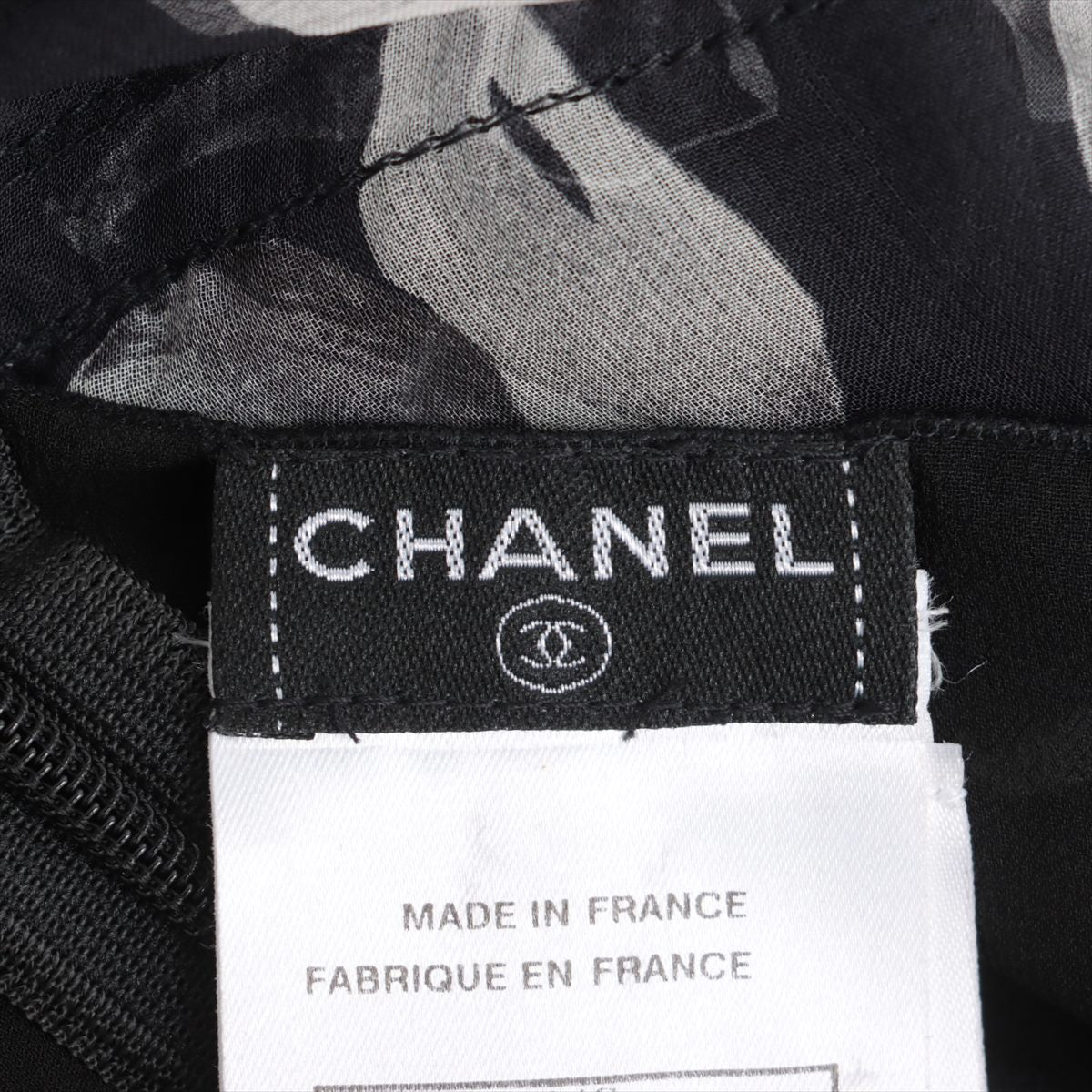 Chanel Coco Mark 04S Silk Dress 38 Ladies' Black
