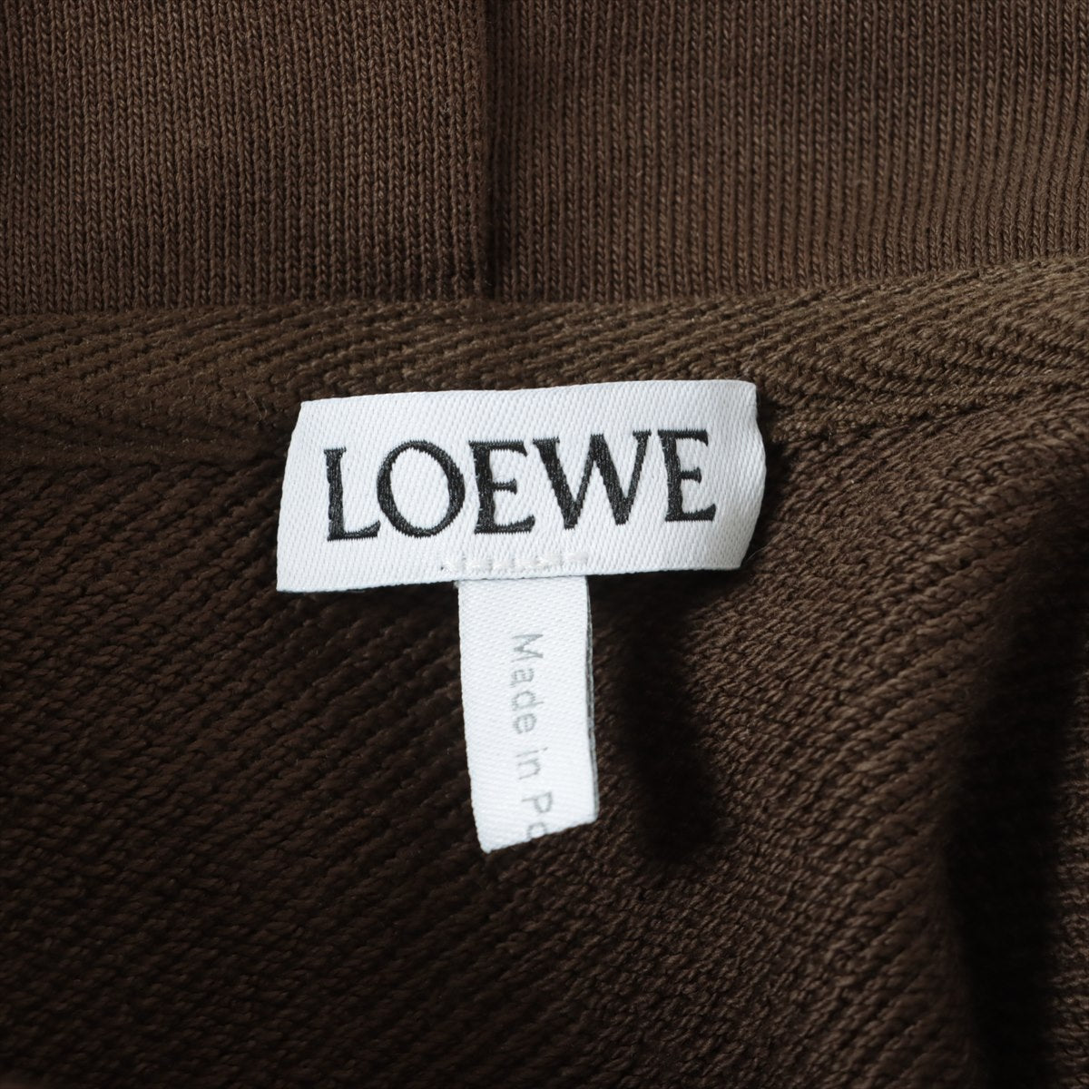 Loewe Anagram 22AW Cotton & leather Parker S Men's Khaki  H526Y25X16 Leather patches