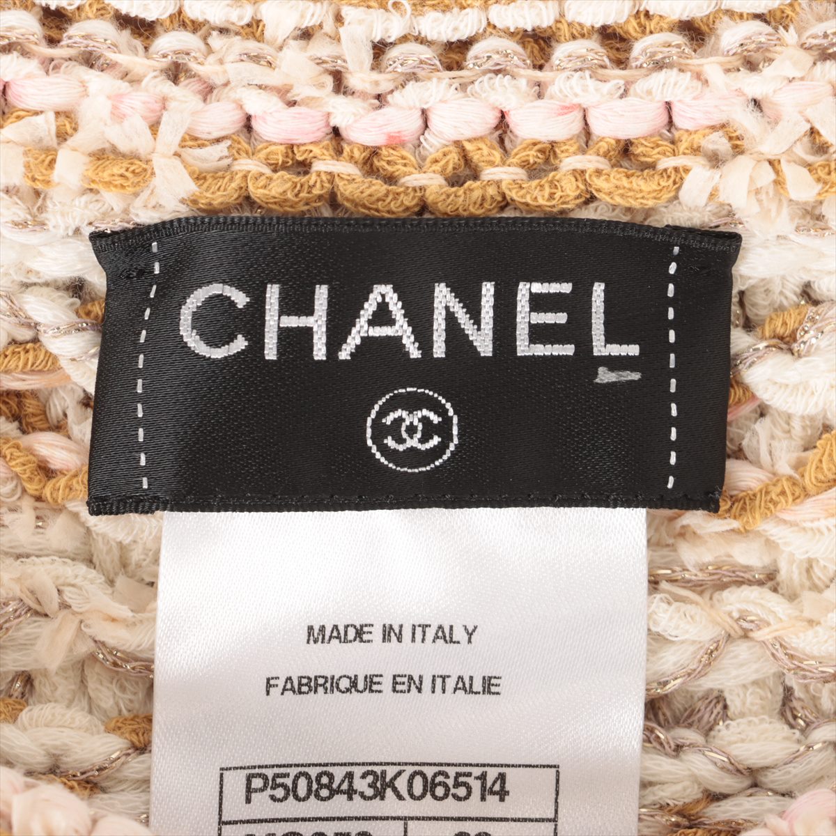 Chanel Gripoix Cotton×rayon×nylon Dress 38 Ladies' Multicolor  P50843K06514 Tweed