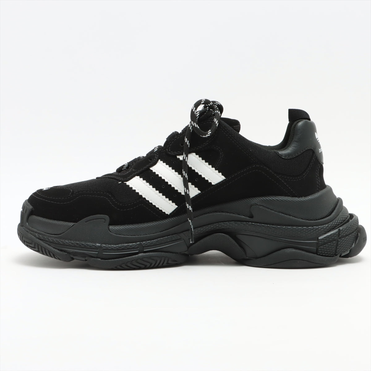 Balenciaga x adidas Triple s 23SS Mesh x leather Sneakers 29㎝ Men's Black × White 712821 box There is a bag