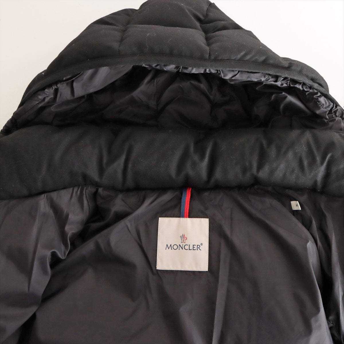 Moncler MONTGENEVRE 18 years Wool & nylon Down jacket 5 Men's Black  Detachable hood
