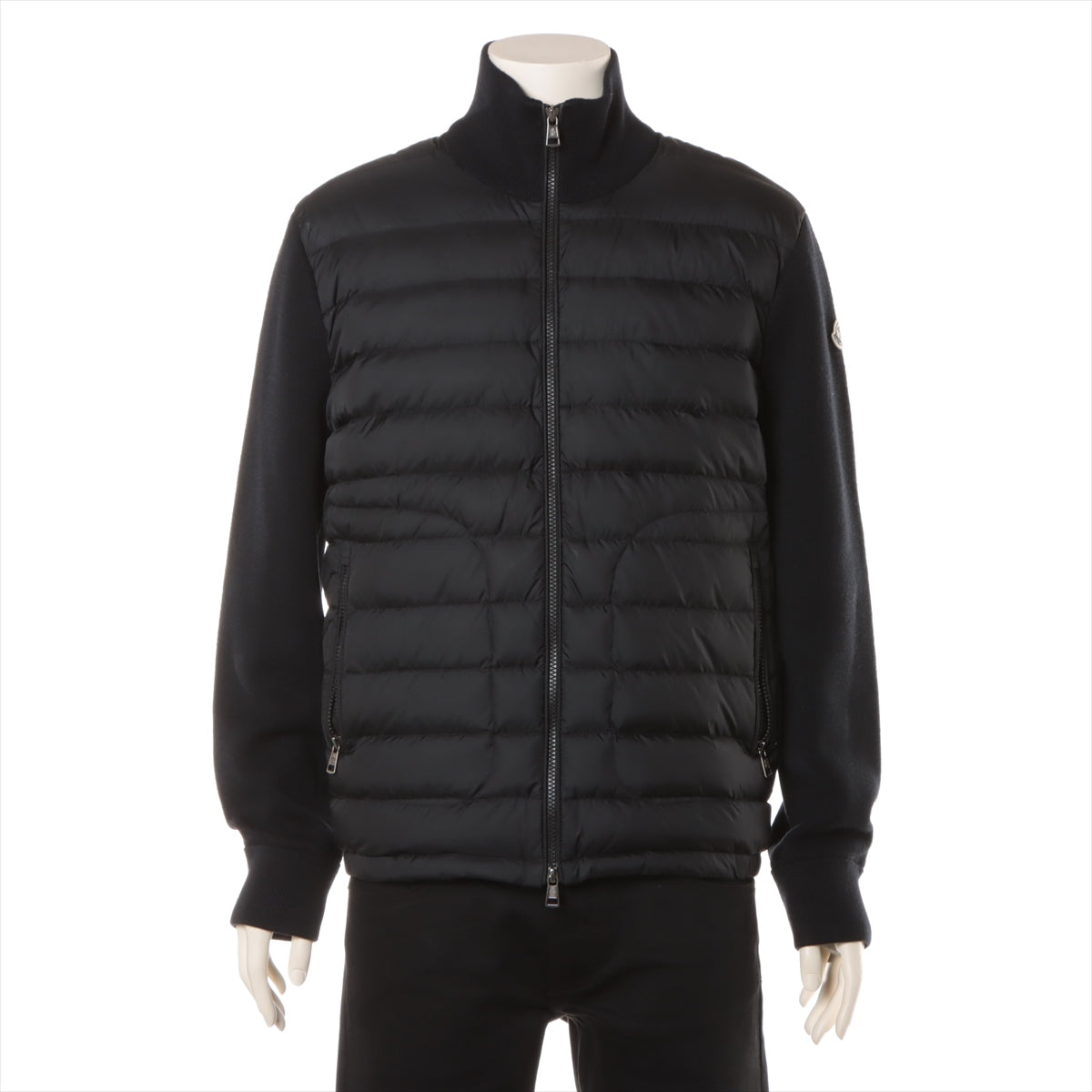 Moncler CARDIGAN 22 years Wool & nylon Down jacket L Men's Black  H20919B50700