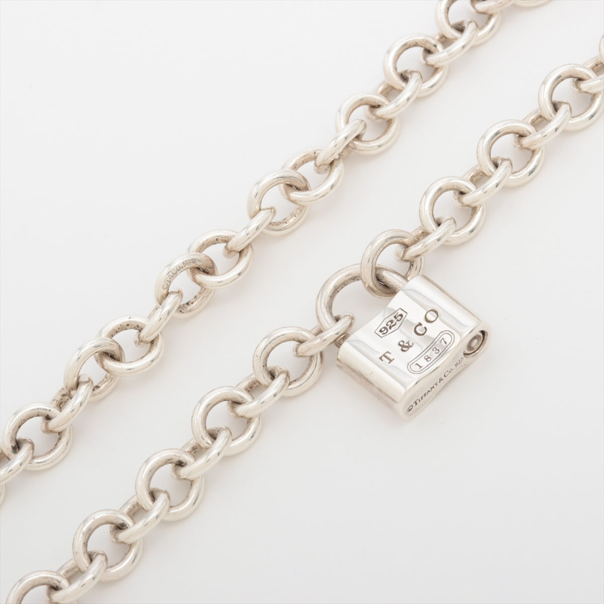 Tiffany 1837 Lock Necklace 925 43.7g Silver