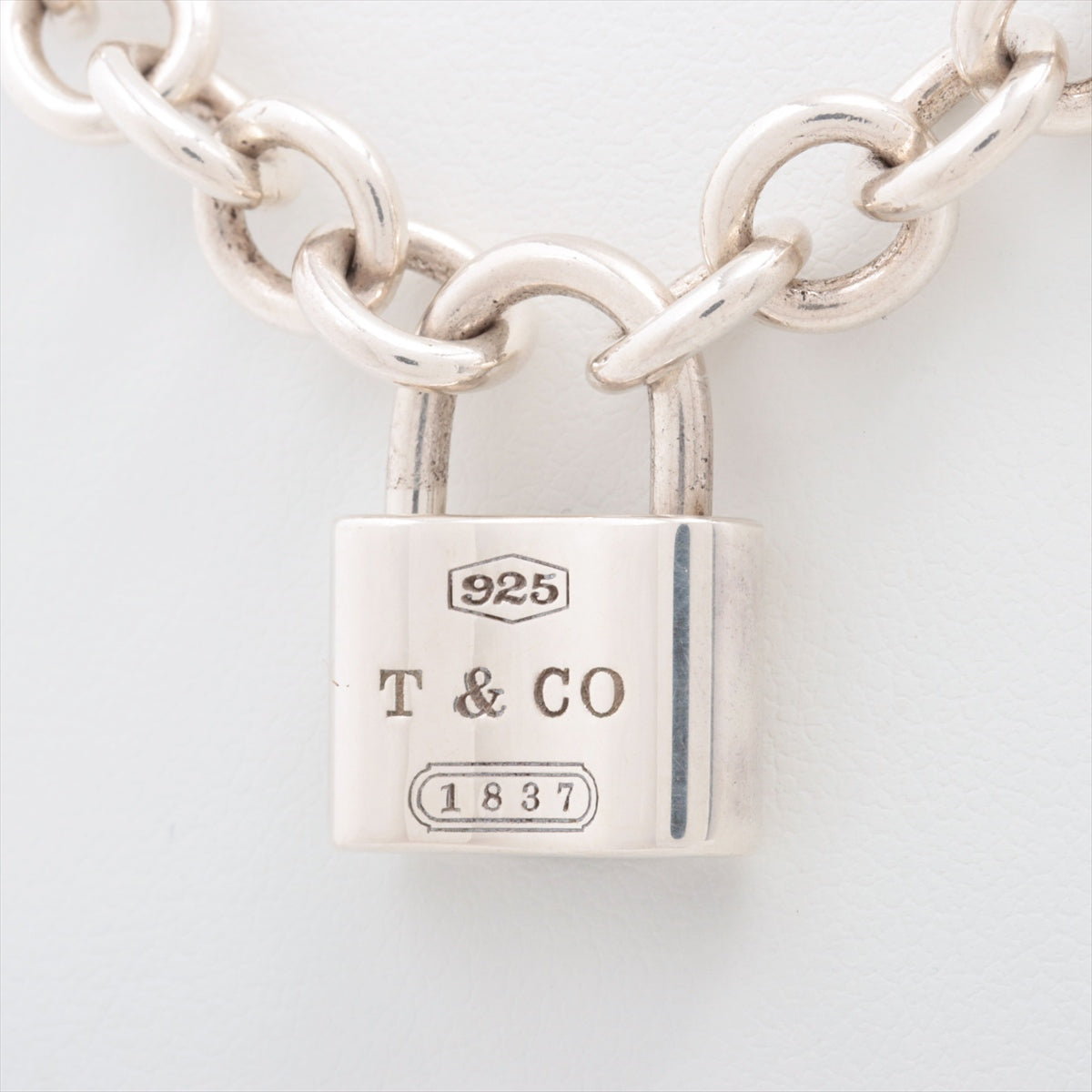 Tiffany 1837 Lock Necklace 925 43.7g Silver