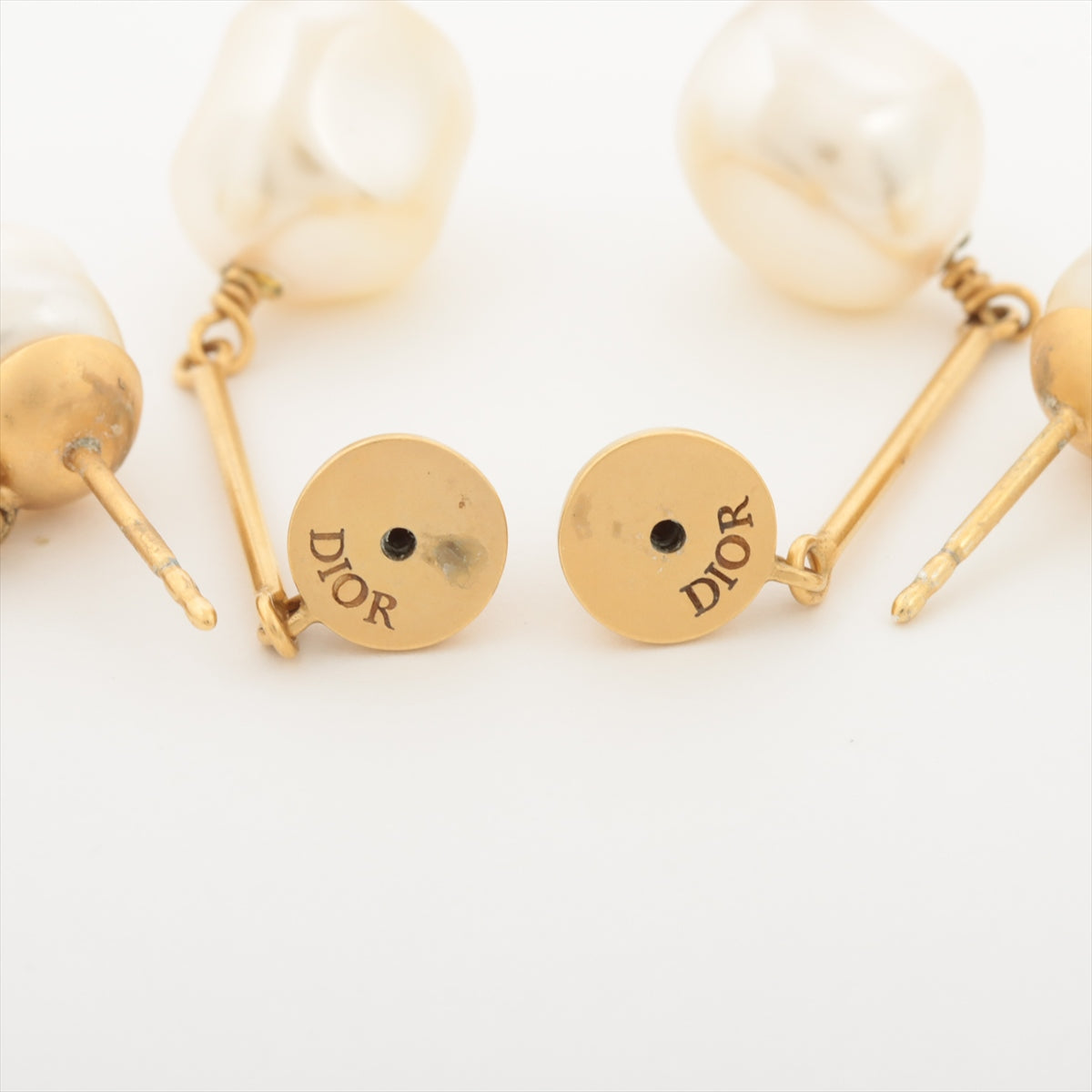 DIOR J'Adior Piercing jewelry (for both ears) GP & pearl Gold