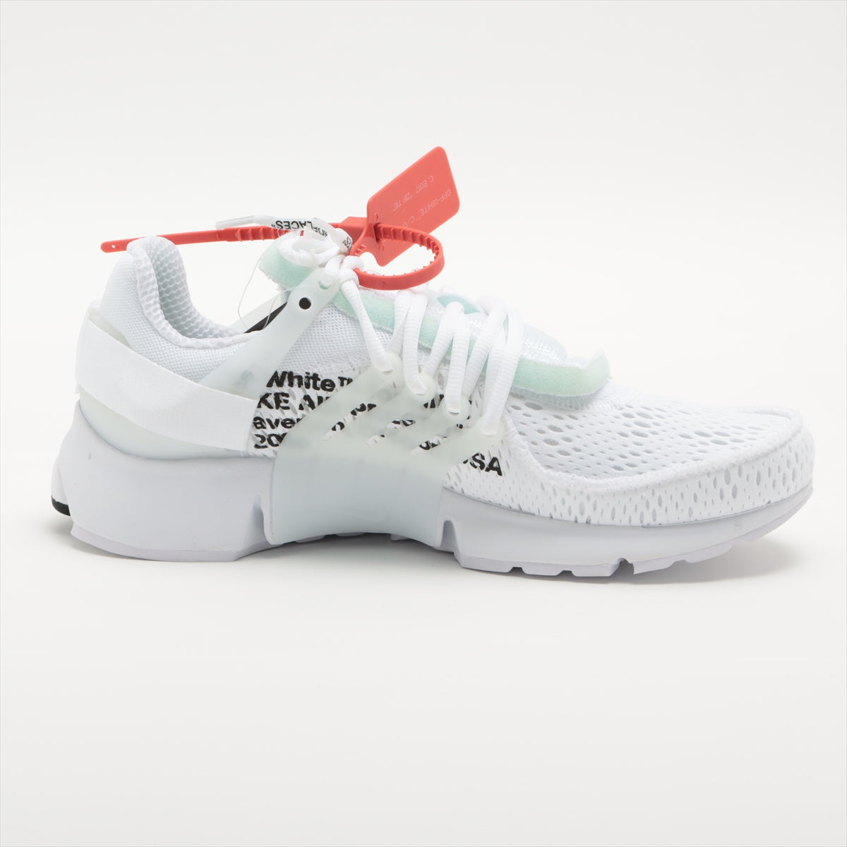 NIKE × OFF-WHITE Mesh Sneakers 28cm Men's White AA3830-100 AIR PRESTO Is there a replacement string