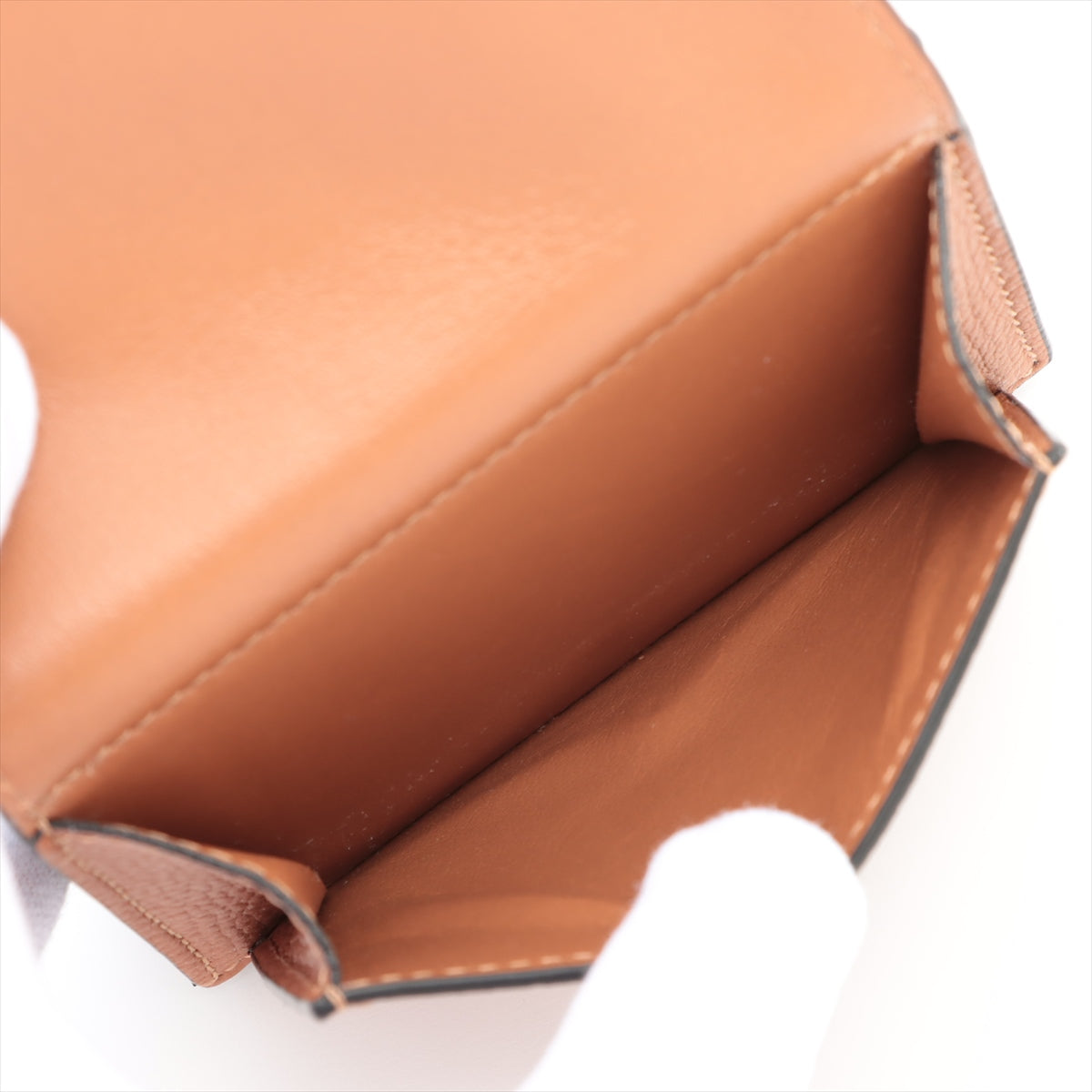 Loewe Anagram Tri Fold Leather Wallet Brown