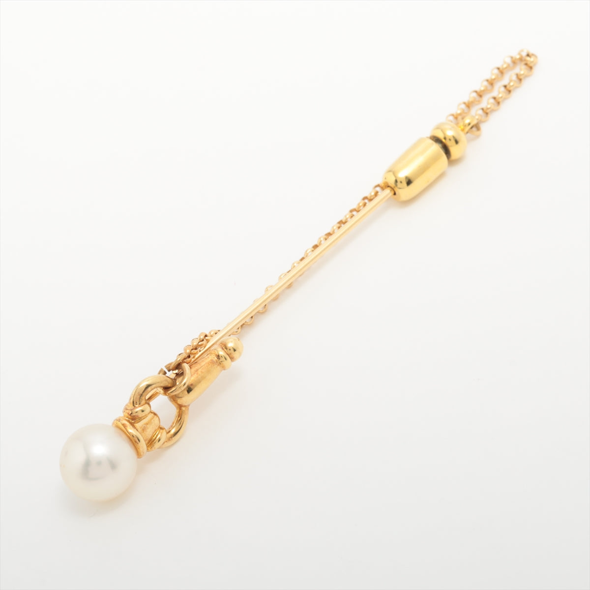 Mikimoto Pearl Tie pin K18(YG) 4.5g Approximately 8.0 mm in diameter