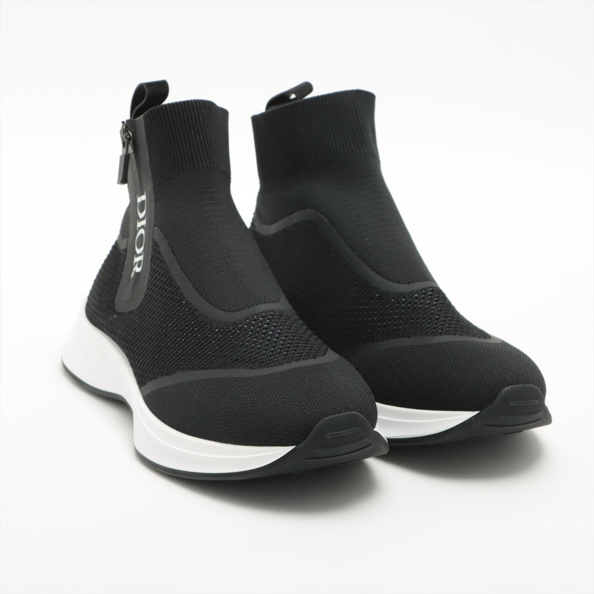 DIOR Fabric High-top Sneakers 41 Men's Black B25