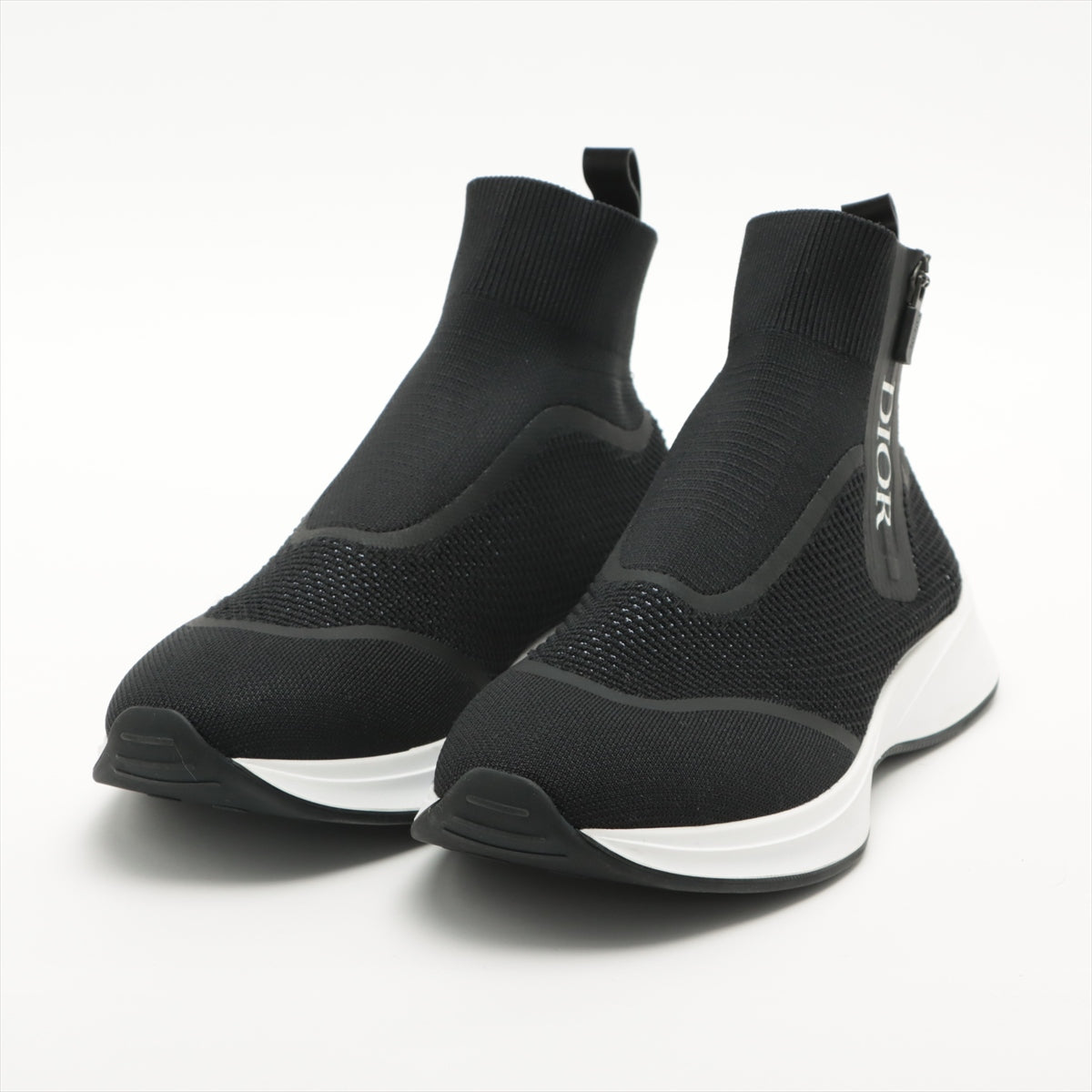DIOR Fabric High-top Sneakers 41 Men's Black B25