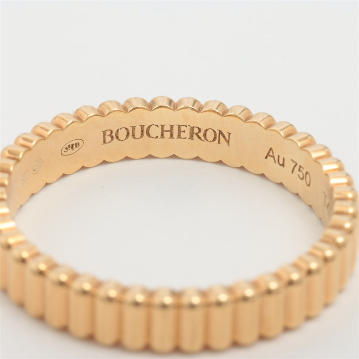 Boucheron Quatre Grosgrain rings 750(YG) 3.1g 49 JAL0116949