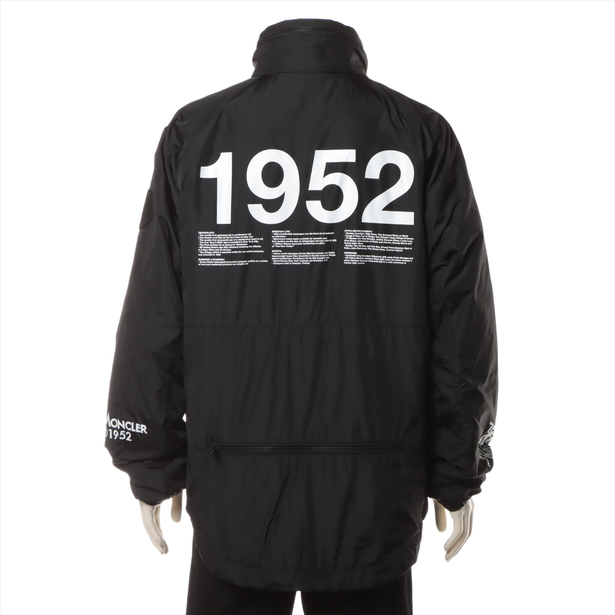 Moncler Genius 1952 21 years Nylon Jacket 4 Men's Black  OCTIS