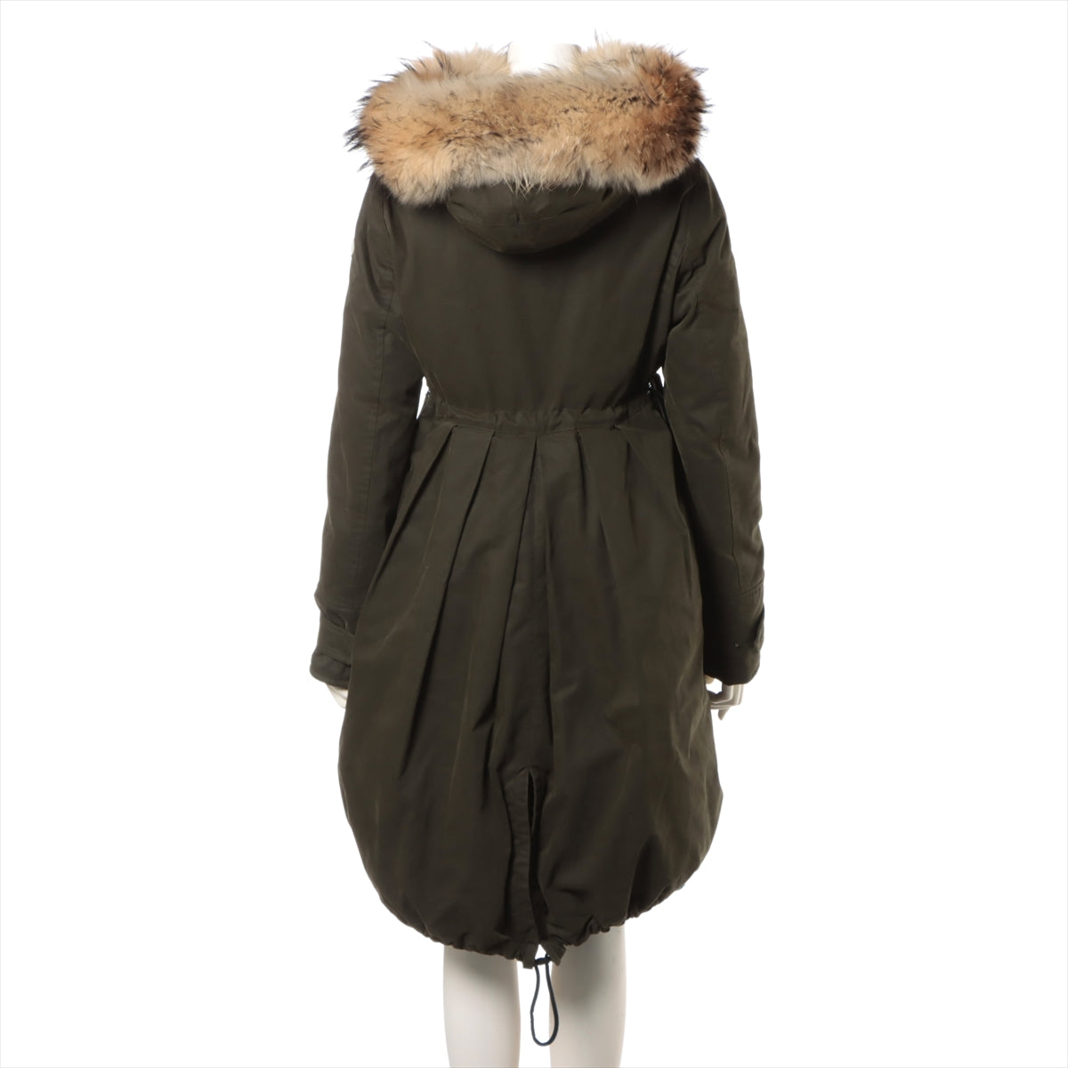 Moncler 16 years Cotton Down coat 1 Ladies' Khaki  EVANTHIA Removable fur