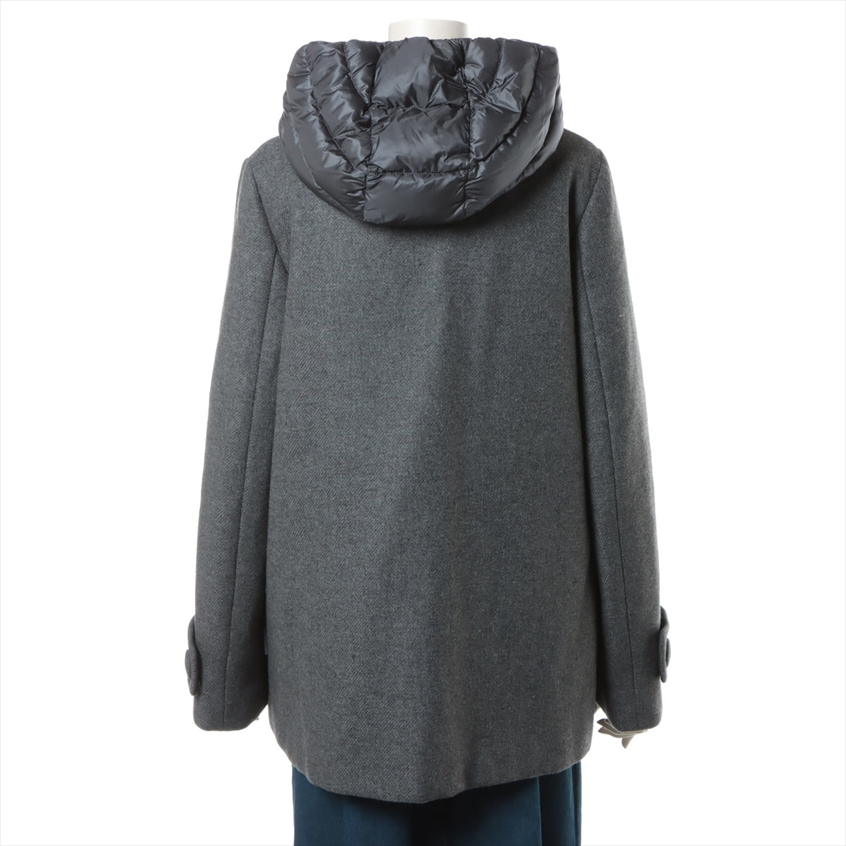 Moncler EUPHEMIA 16 years Wool & nylon Short coat 2 Ladies' Grey Lined  Down