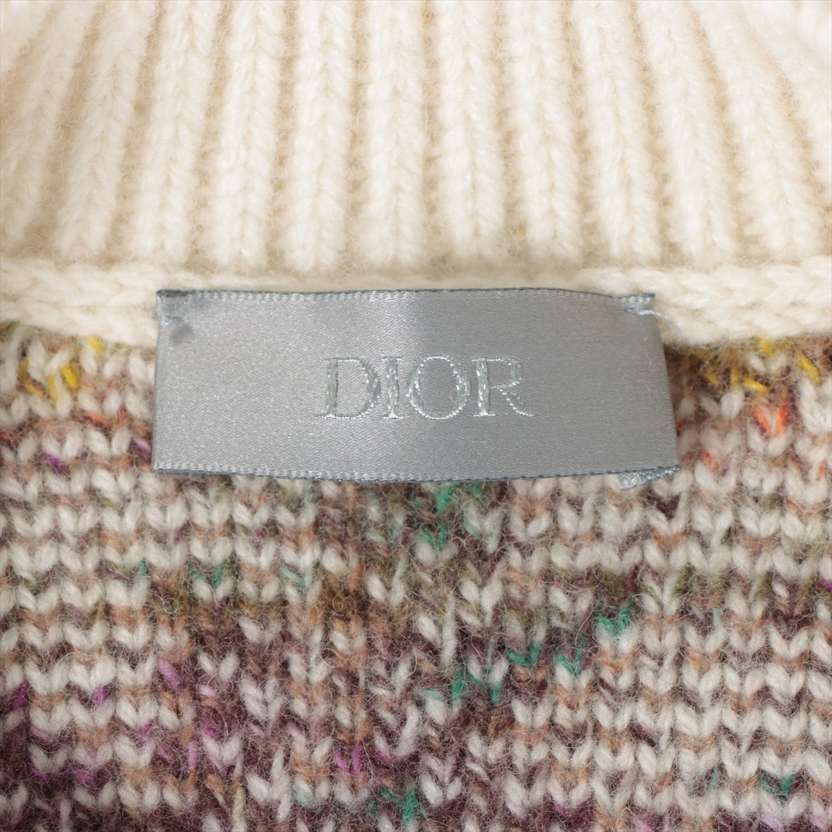 DIOR Oblique 21AW Wool Knit S Men's Multicolor  193M638AT344