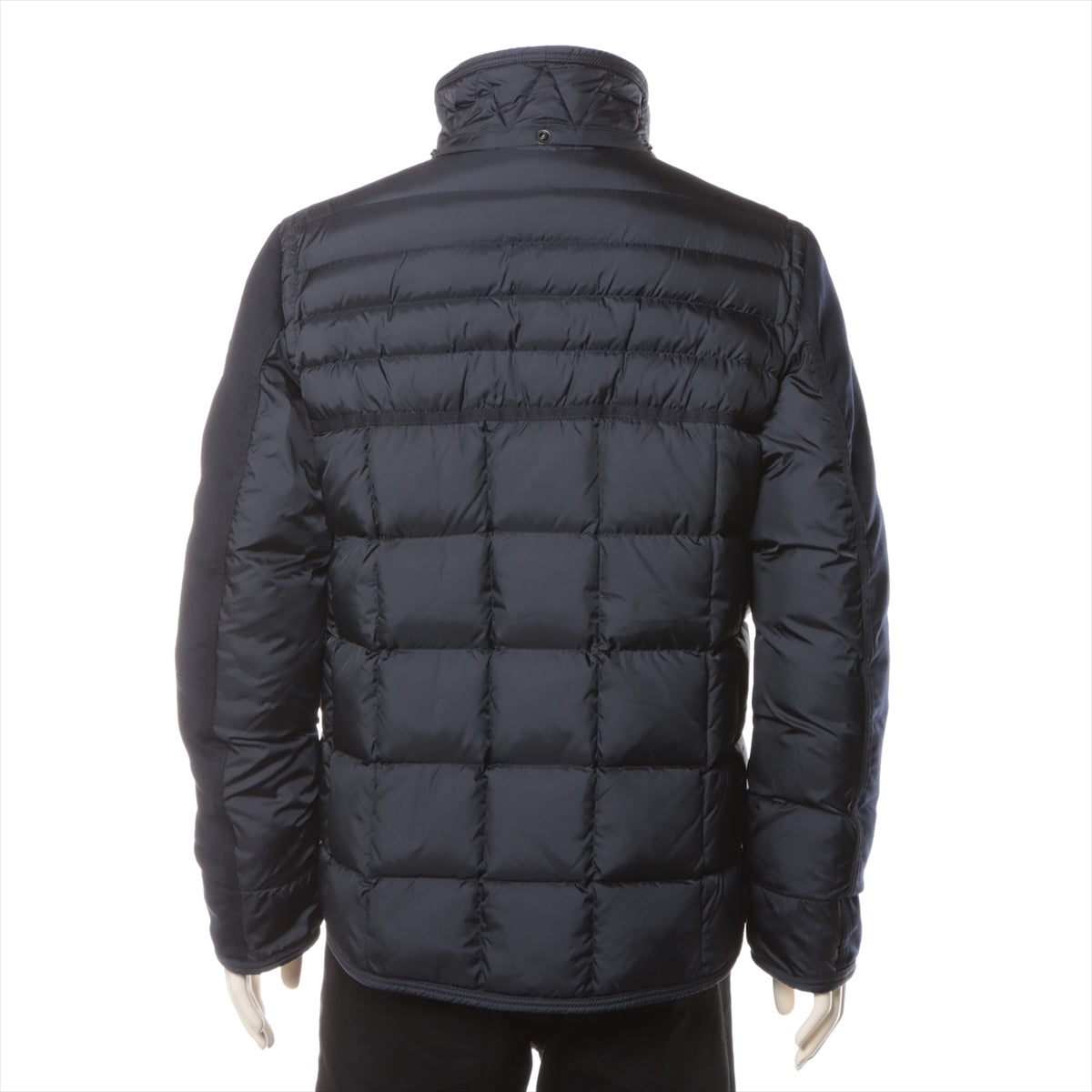 Moncler RYAN 18 years Wool & nylon Down jacket 3 Men's Navy blue  Removable hood