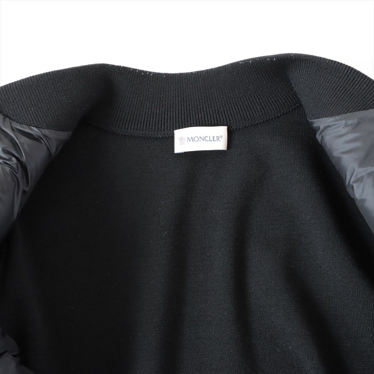 Moncler 19-year Wool & nylon Down jacket M Ladies' Black  Switching knit F10939B50000
