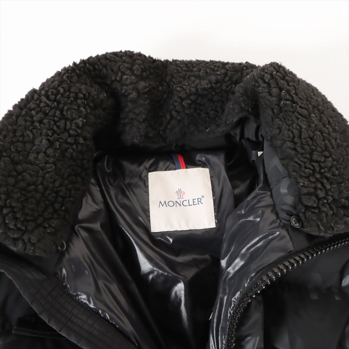 Moncler 22 years Nylon Down jacket 1 Men's Black  TARENTAISE hoods Removable fur