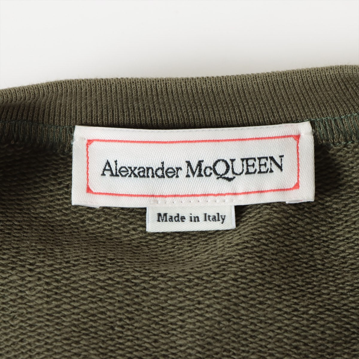 Alexander McQueen Cotton Basic knitted fabric L Men's Khaki  759153