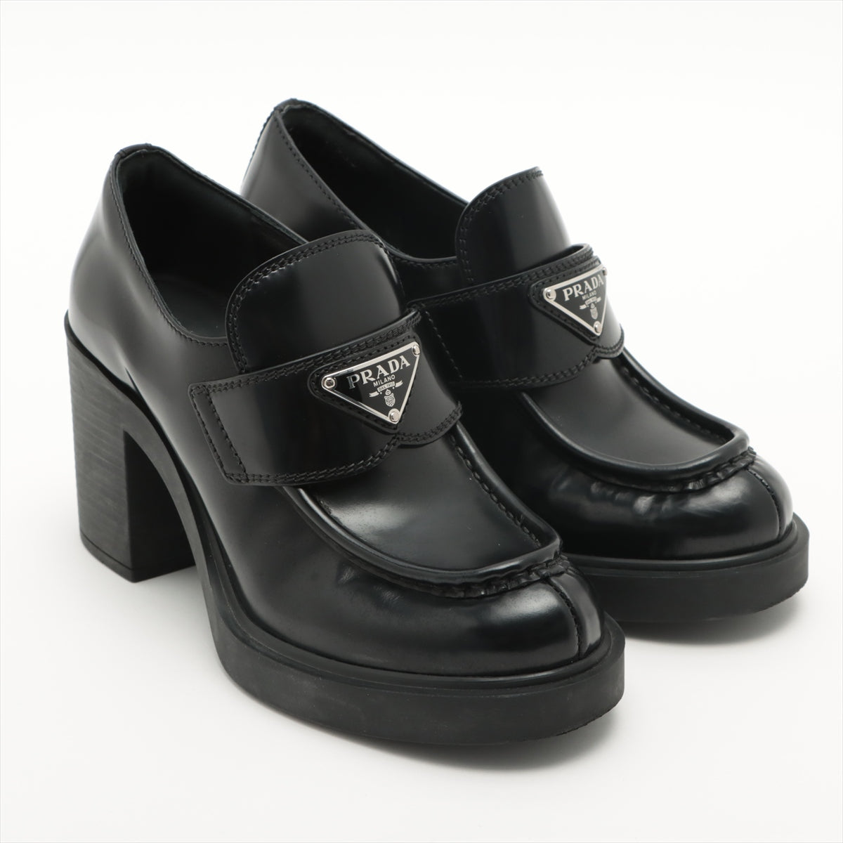 Prada Leather Pumps 36 Ladies' Black box There is a bag