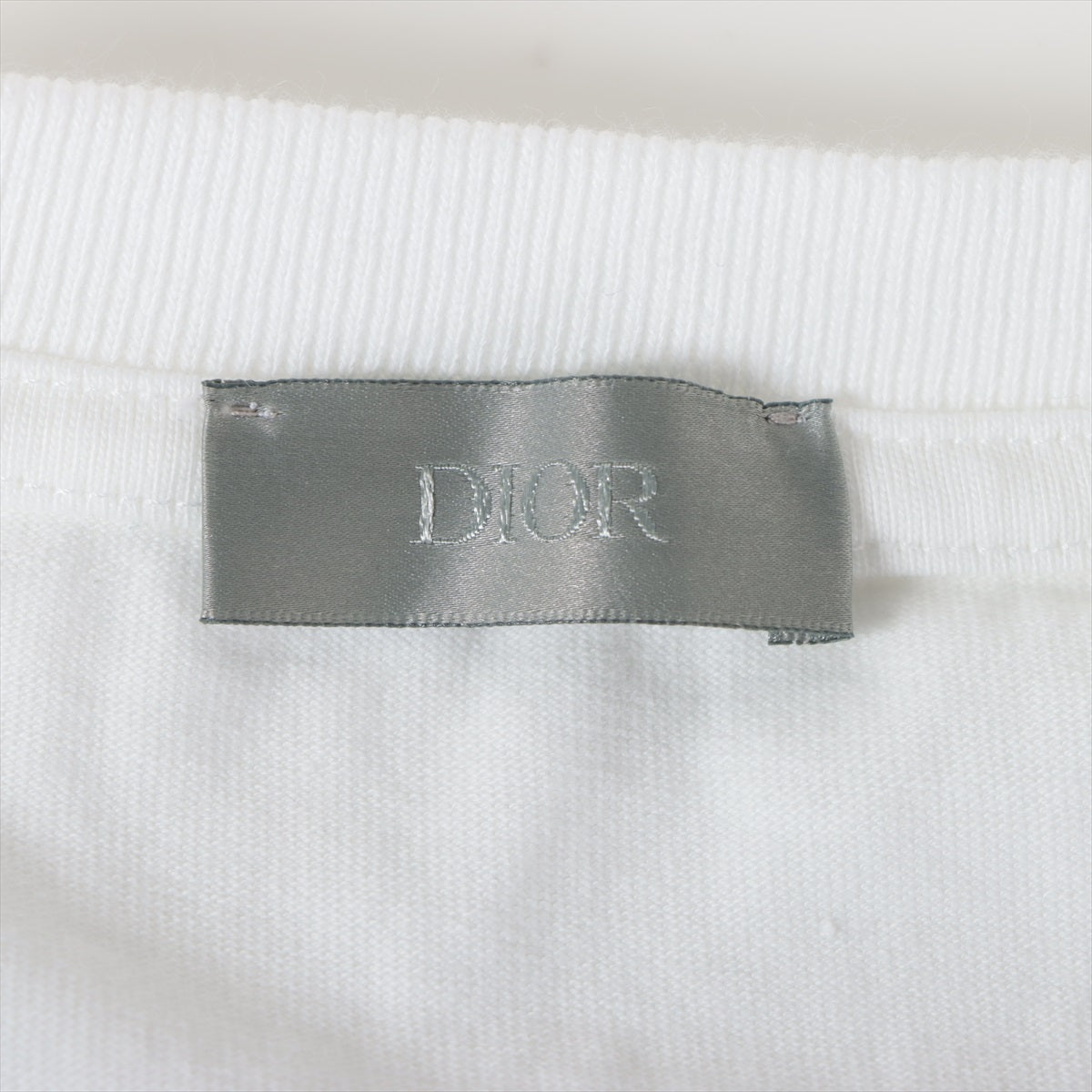 DIOR 23SS Cotton & polyester T-shirt S Men's White  313J696A0554 relaxed fit