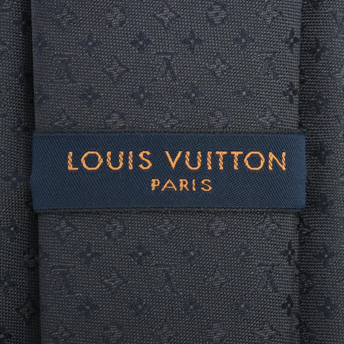 Louis Vuitton M75989 Cravat Neo MONOGRAMISSIM IS0198 Necktie Silk Black