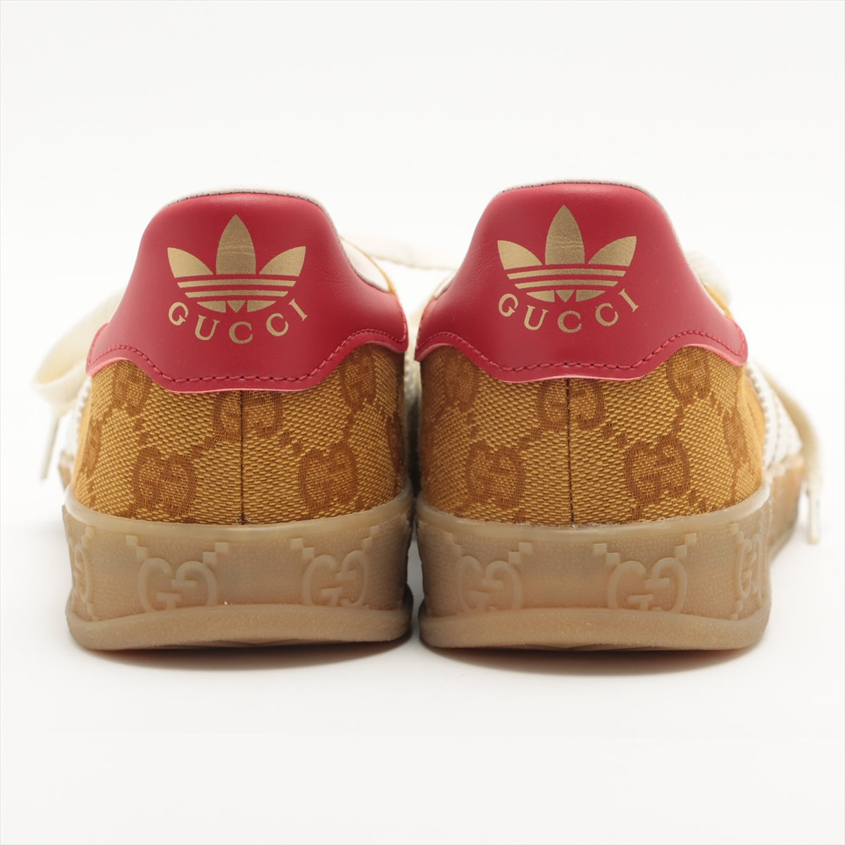 Gucci x adidas Gazelle Canvas & leather Sneakers 23.5㎝ Ladies' Brown HQ7086