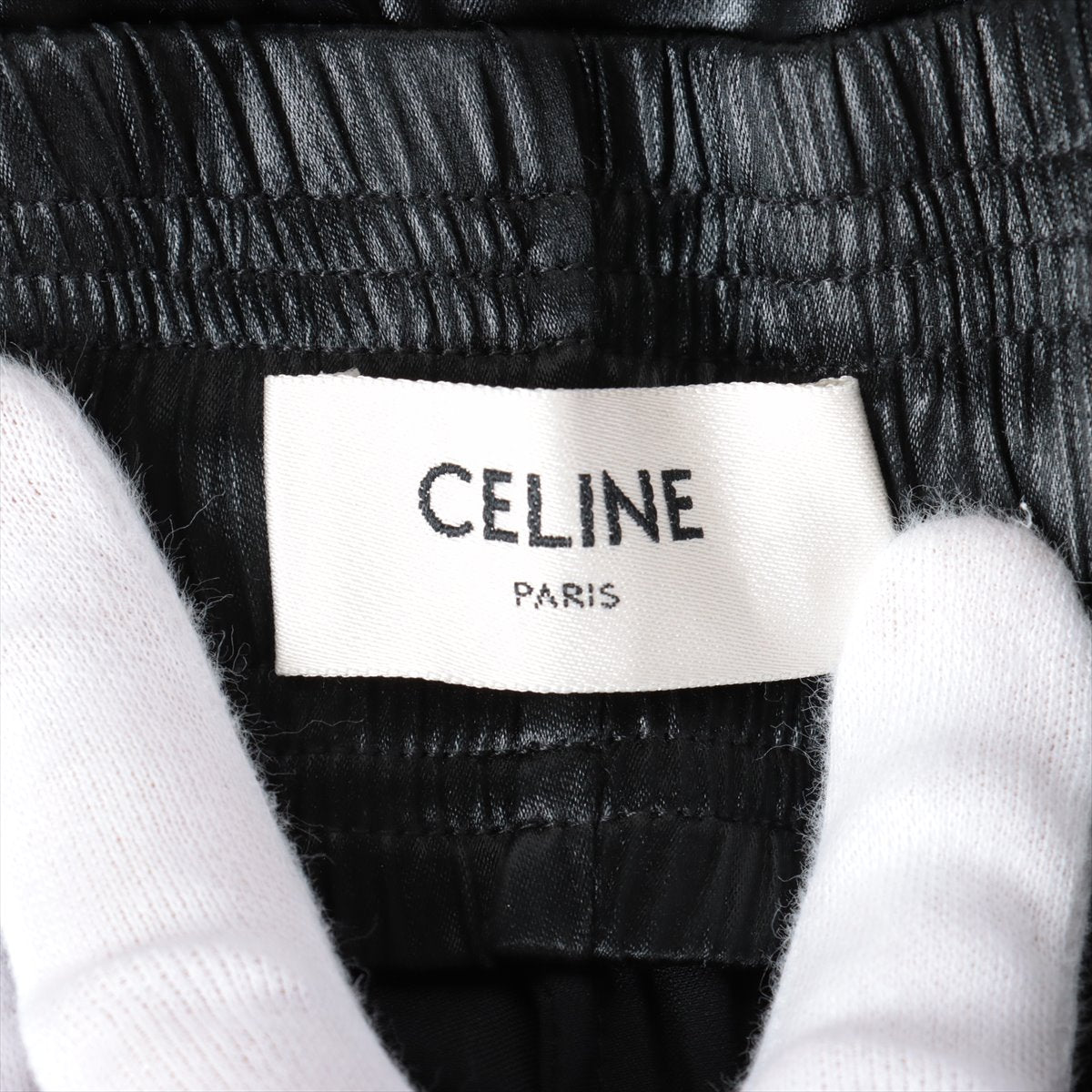 CELINE Silk x acetate Cargo pants 34 Ladies' Black  2P698199Q Satin Boxing