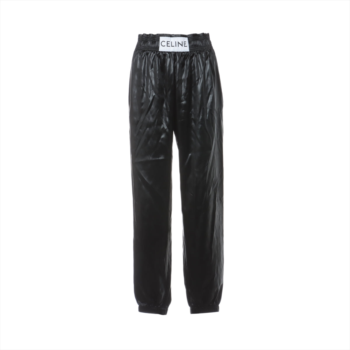CELINE Silk x acetate Cargo pants 34 Ladies' Black  2P698199Q Satin Boxing