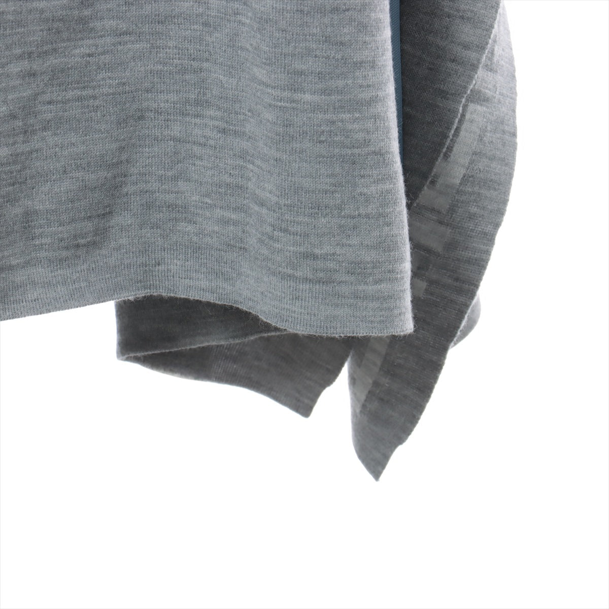 Fendi ZUCCa 22 years Wool & nylon Knit Skirt 36 Ladies' Grey  FZQ706