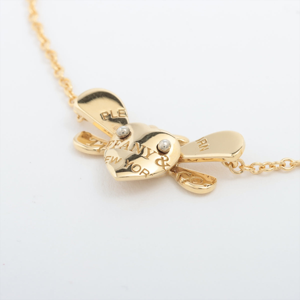 Tiffany & Co. 18k White Gold and Diamond Schlumberger Bee Pendant Necklace  | Yoogi's Closet