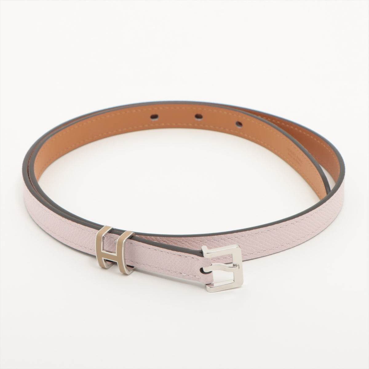 Hermès Pop ash B: 2023 Belt 75 Leather Pink